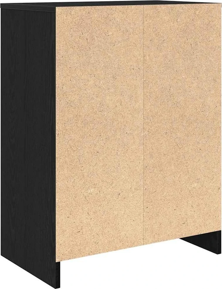 Spintelė batams, juodos ąžuolas, 57x34x76 cm, apdirbta mediena