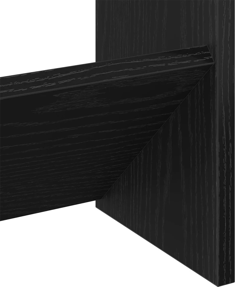 Batu skrynia 80 x 18 x 90 cm Apdirbta mediena Juodojo ąžuolo
