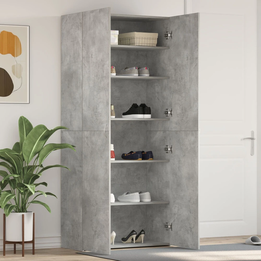 Batu skrynia 80 x 35.5 x 180 cm Apdirbta mediena Pilka
