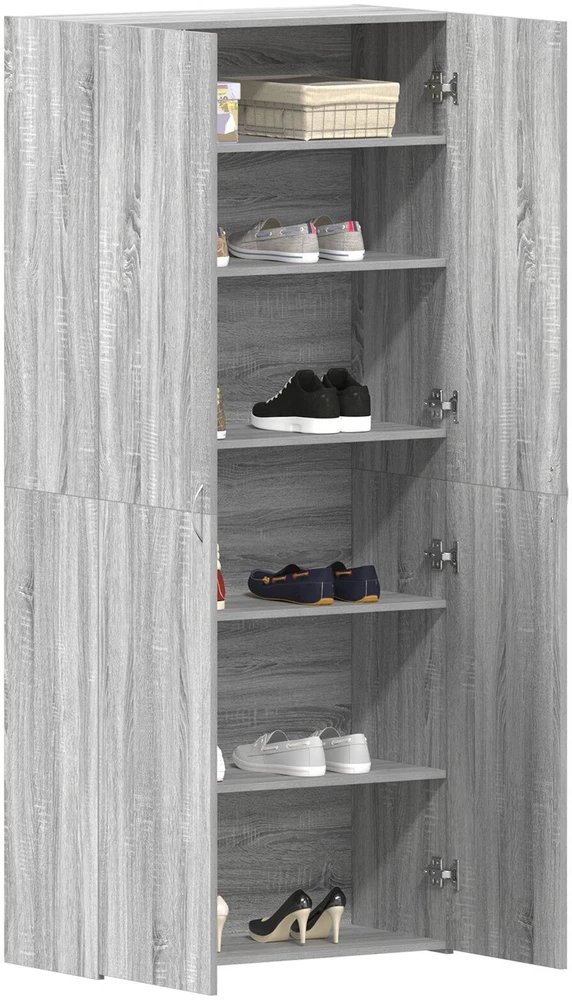 Batu skrynia 80 x 35.5 x 180 cm Apdirbta mediena Pilka