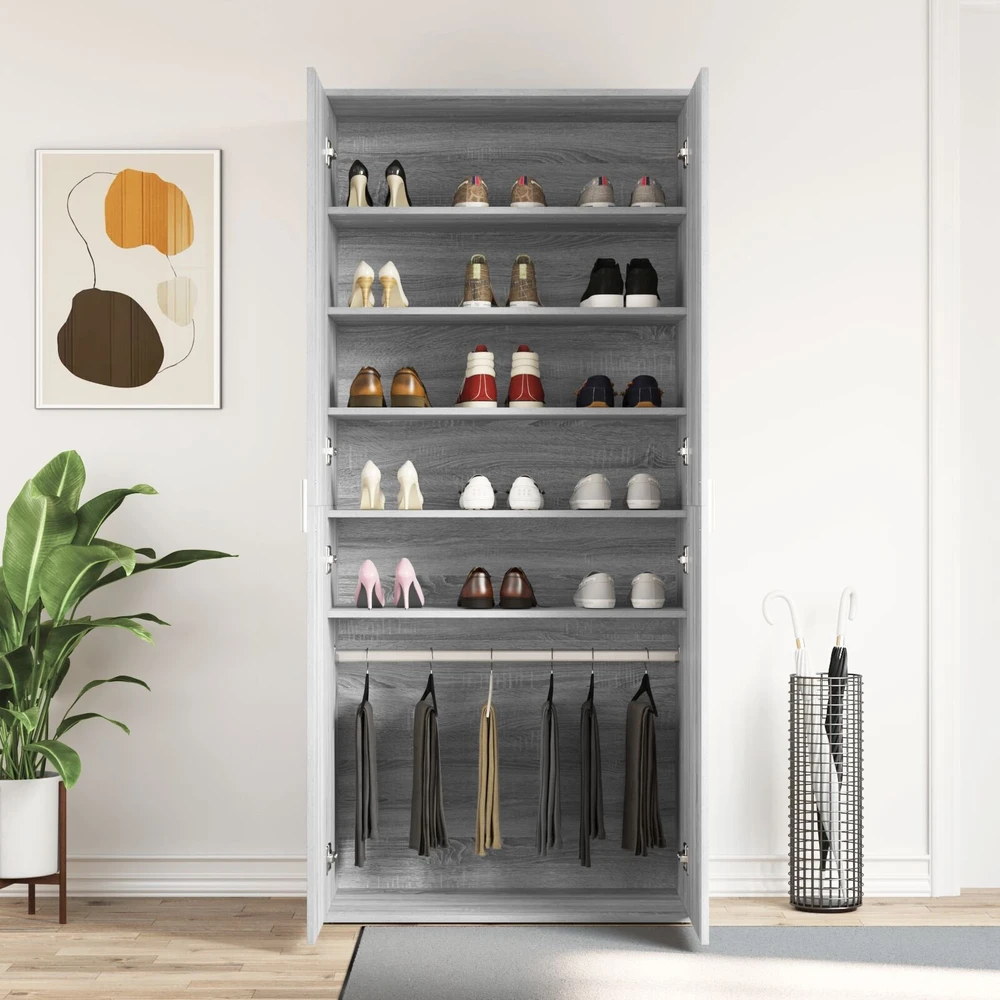 Batu skrynia 80 x 39 x 178 cm Apdirbta mediena Pilkas Sonoma