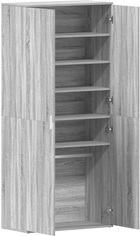 Batu skrynia 80 x 39 x 178 cm Apdirbta mediena Pilkas Sonoma
