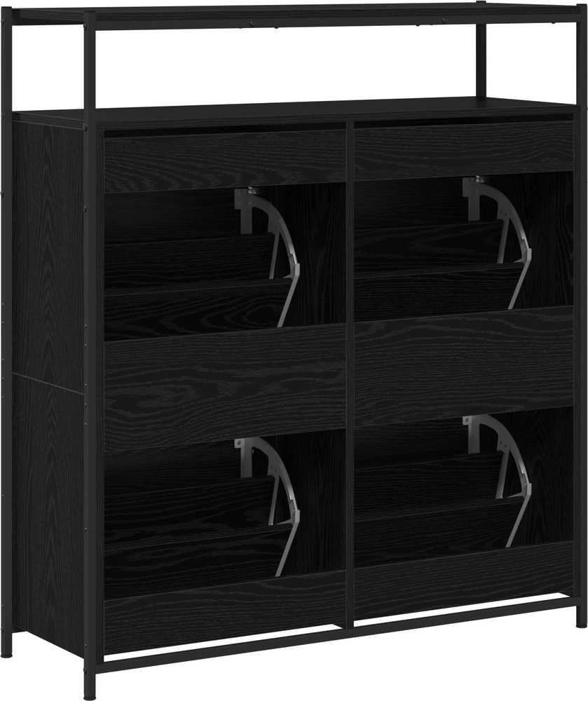 Batu skrynia 100 x 34 x 112 cm Apdirbta mediena Juodojo ąžuolo