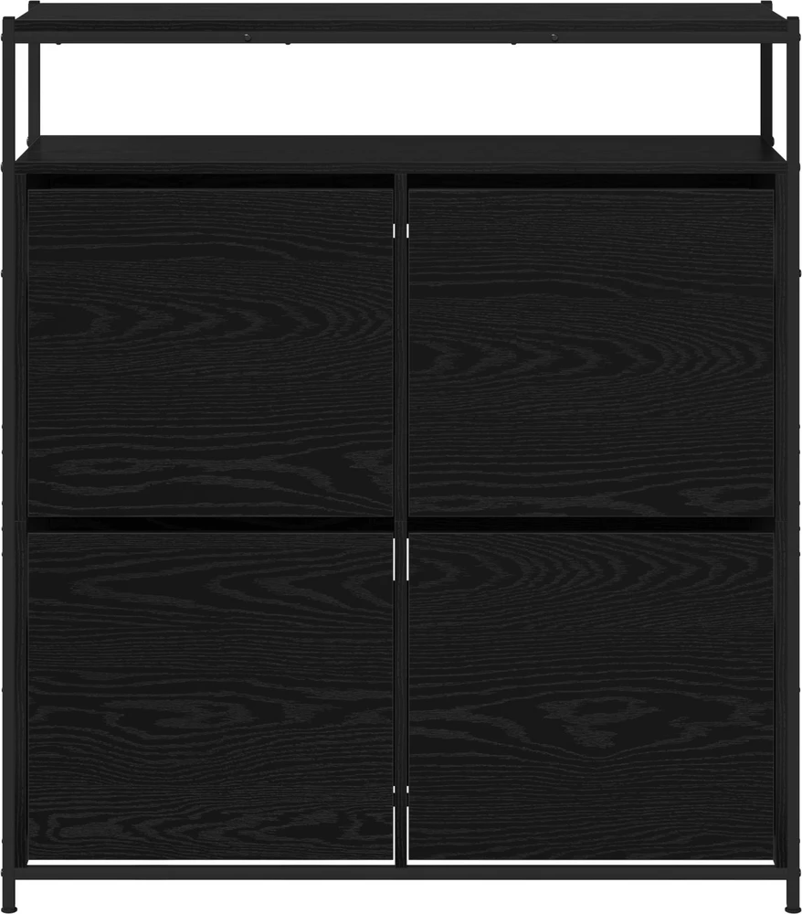 Batu skrynia 100 x 34 x 112 cm Apdirbta mediena Juodojo ąžuolo