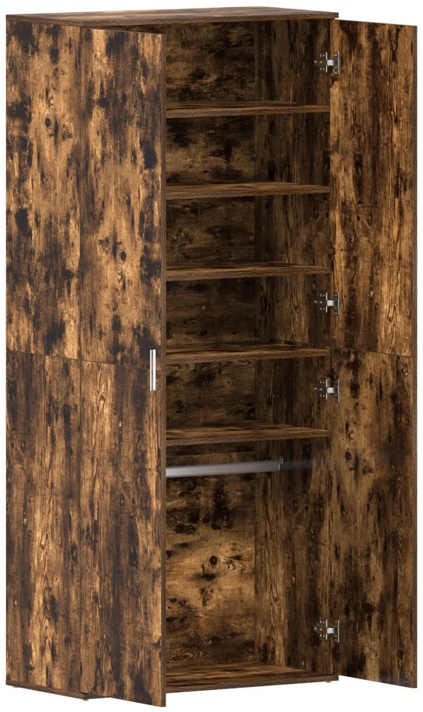 Batu skrynia 80 x 39 x 178 cm Apdirbta mediena Rūkyta ąžuolas