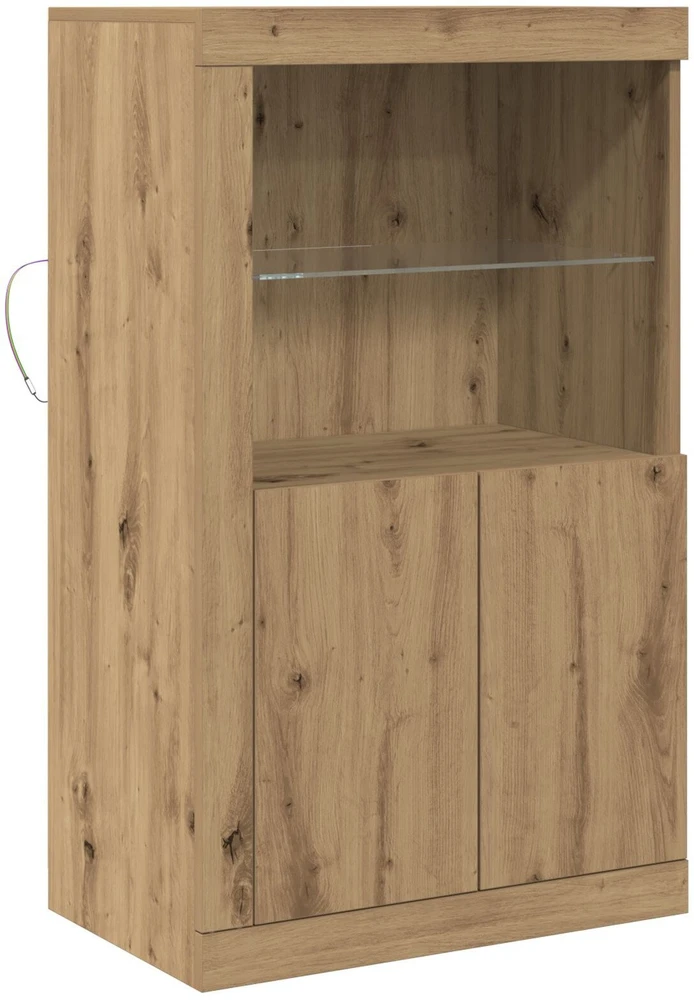 LED Bufetas 60,5 x 37 x 100 cm Apdirbta mediena