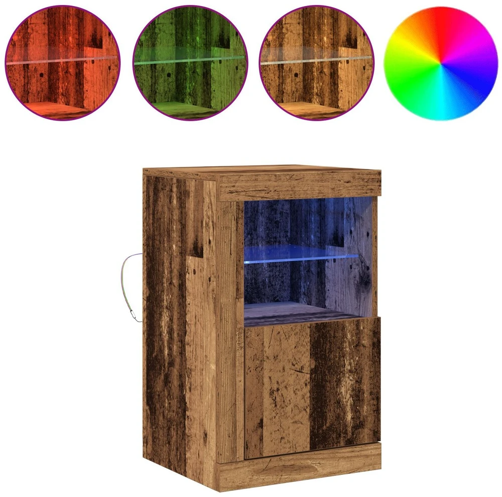 LED Bufetas 41 x 37 x 67 cm Apdirbta mediena Senas medis