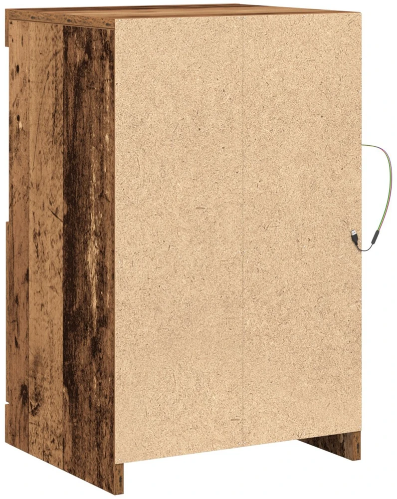 LED Bufetas 41 x 37 x 67 cm Apdirbta mediena Senas medis