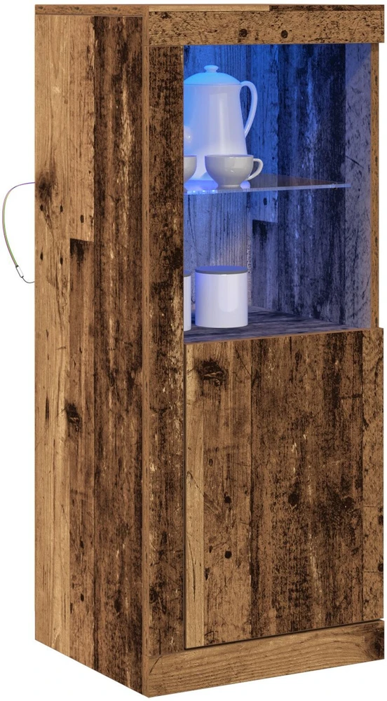 LED Bufetas Ruda 41 x 37 x 100 cm Apdirbta mediena