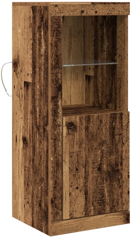 LED Bufetas Ruda 41 x 37 x 100 cm Apdirbta mediena