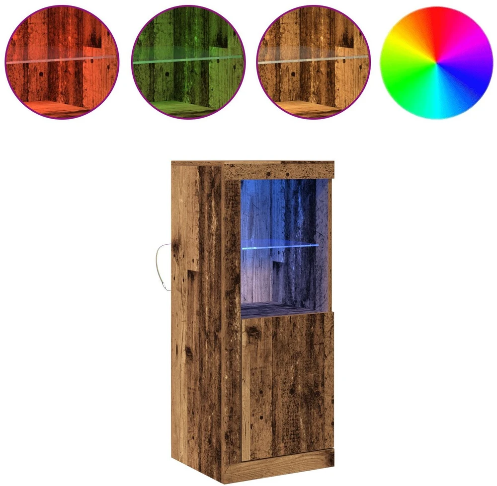 LED Bufetas Ruda 41 x 37 x 100 cm Apdirbta mediena