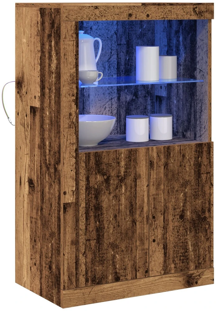 LED Bufetas 60,5 x 37 x 100 cm Apdirbta mediena Senas medis