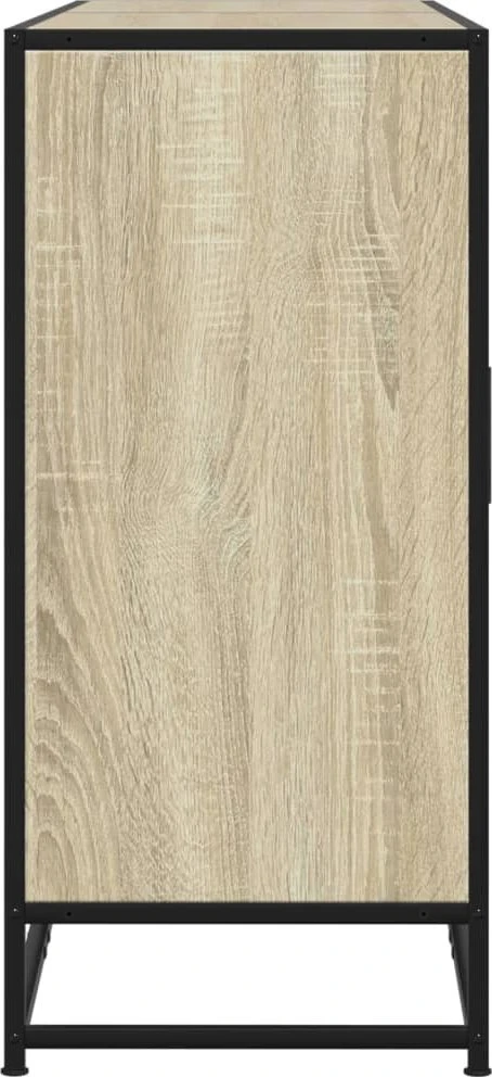 Šoninė spintelė, sonoma ąžuolo, 134x35x76cm, apdirbta mediena