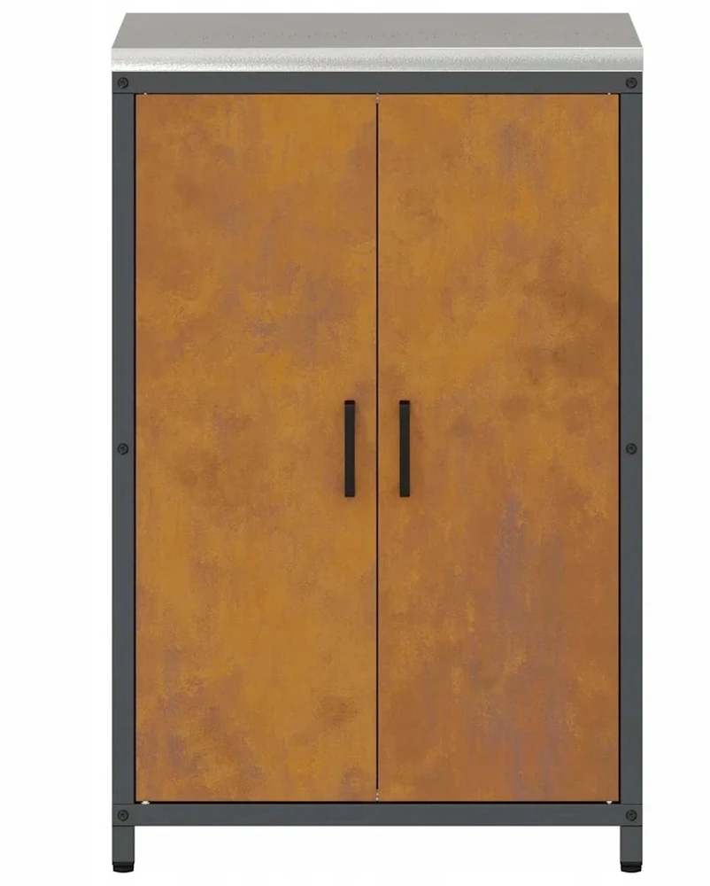Virtuvės Saugojimo Spintelė HATTEM Rūdijanti 60 x 50 x 92 cm