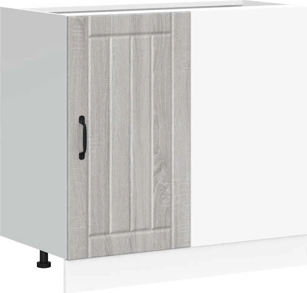 virtuvės apatinė spintelė Lucca Pilka Sonoma Engineered Wood