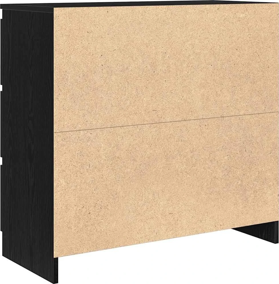 indauja juodas ąžuolas 80x35x76 cm inžinerinė mediena