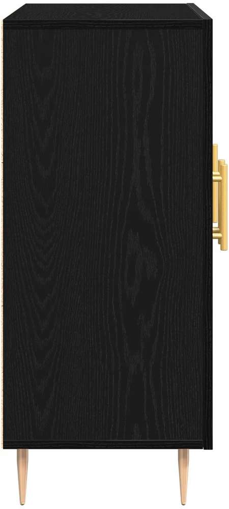 Kabalas Juodas ąžuolas 90 x 34 x 80 cm Apdirbta mediena