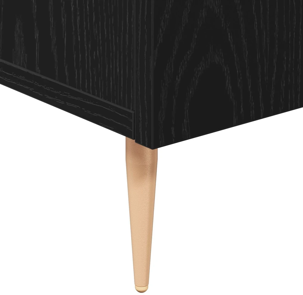 Kabalas Juodas ąžuolas 90 x 34 x 80 cm Apdirbta mediena
