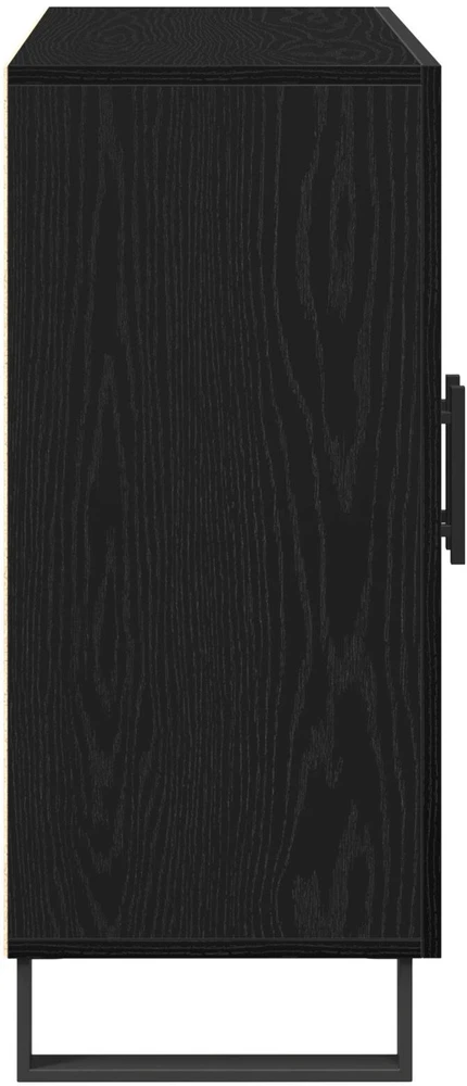 Kabalas Juodas ąžuolas 90 x 34 x 80 cm Apdirbta mediena