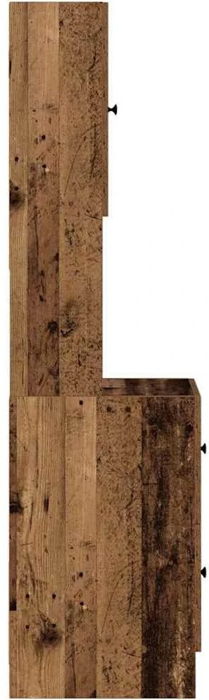 Virtuvės bufetai su stalčių Senas medis 32 x 50 x 180 cm