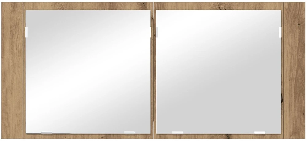 LED veidrodis spintelė Amatininkų ąžuolas 100 x 12 x 45 cm