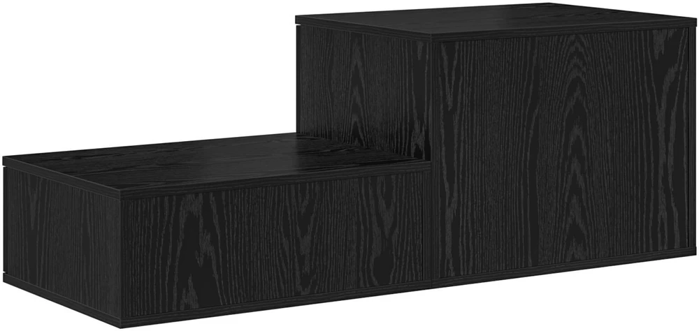 Oppbevaringsskap 2 pcs Juodas ąžuolas 108 x 41 x 40 cm