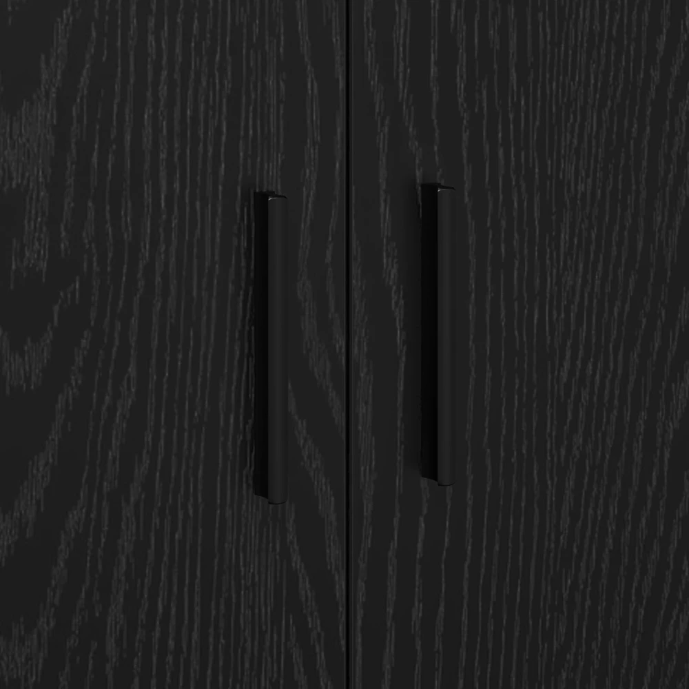 Oppbevaringsskap 2 pcs Juodas ąžuolas 108 x 41 x 40 cm