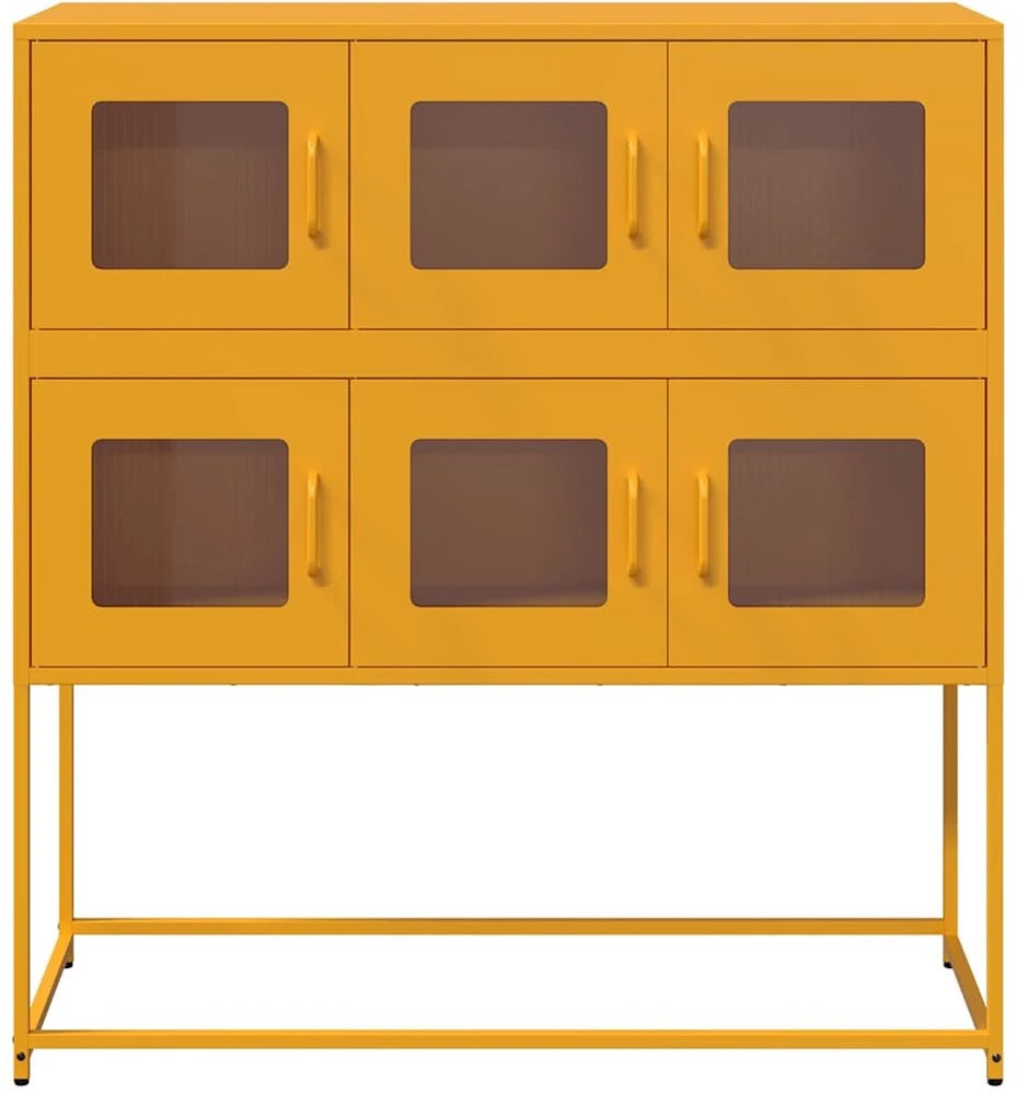 Šoninė spintelė, garstyčių, 100,5x39x107cm, plienas