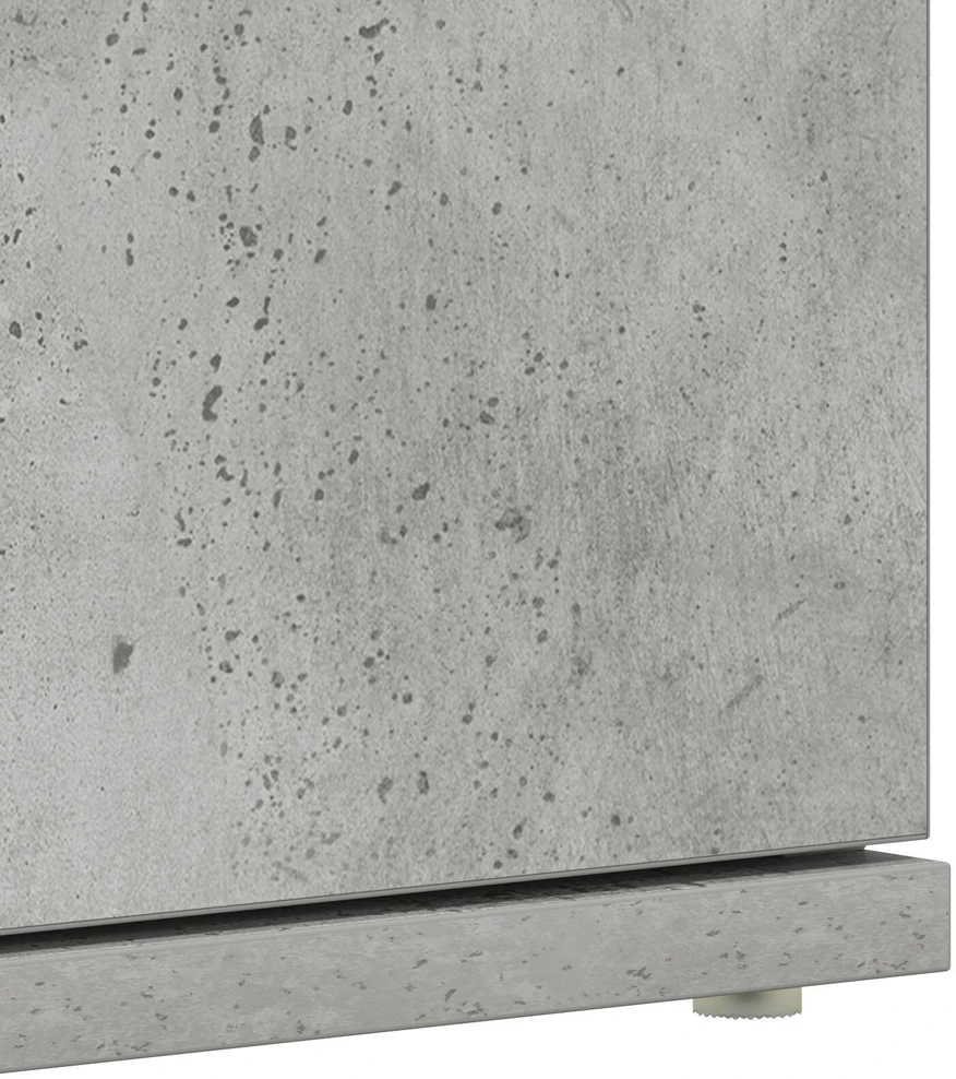 Batu skrynia 80 x 39 x 178 cm Apdirbta mediena Betono pilka