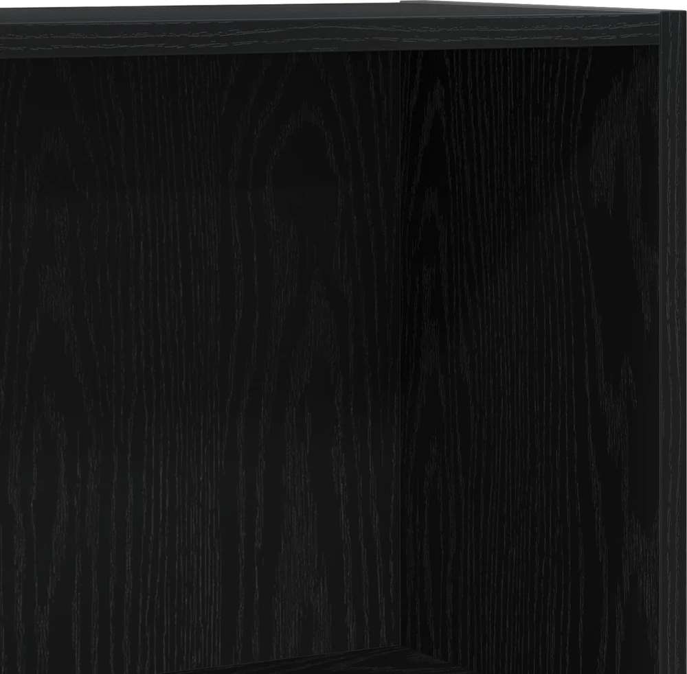 Knygų spinta 60 x 24 x 76 cm Apdirbta mediena Juodas ąžuolas