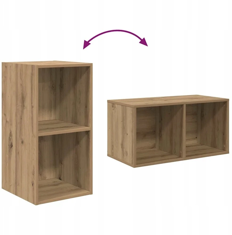 TV staliukas TV spintelių komplektas 37 x 37 x 72 cm Amatininkų ąžuolas