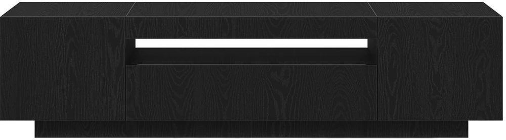 TV staliukas Televizoriaus spintelė 160 x 35 x 40 cm Juoda Apdirbta mediena