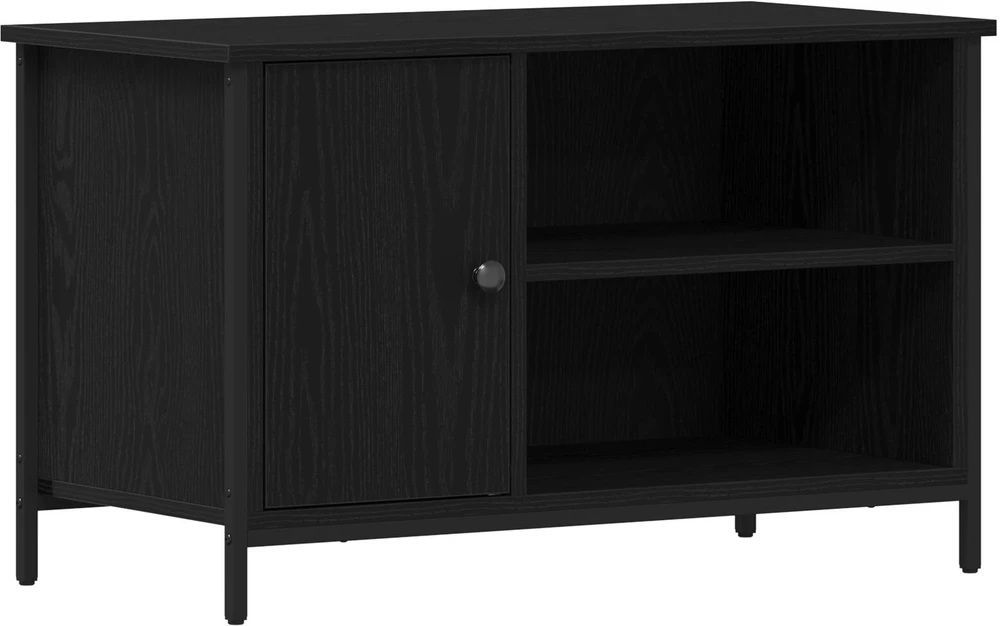 TV staliukas Televizoriaus spintelė 80 x 40 x 50 cm juoda ąžuolo