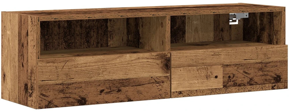 TV staliukas TV sieninė spintelė 100 x 30 x 30 cm Sena mediena