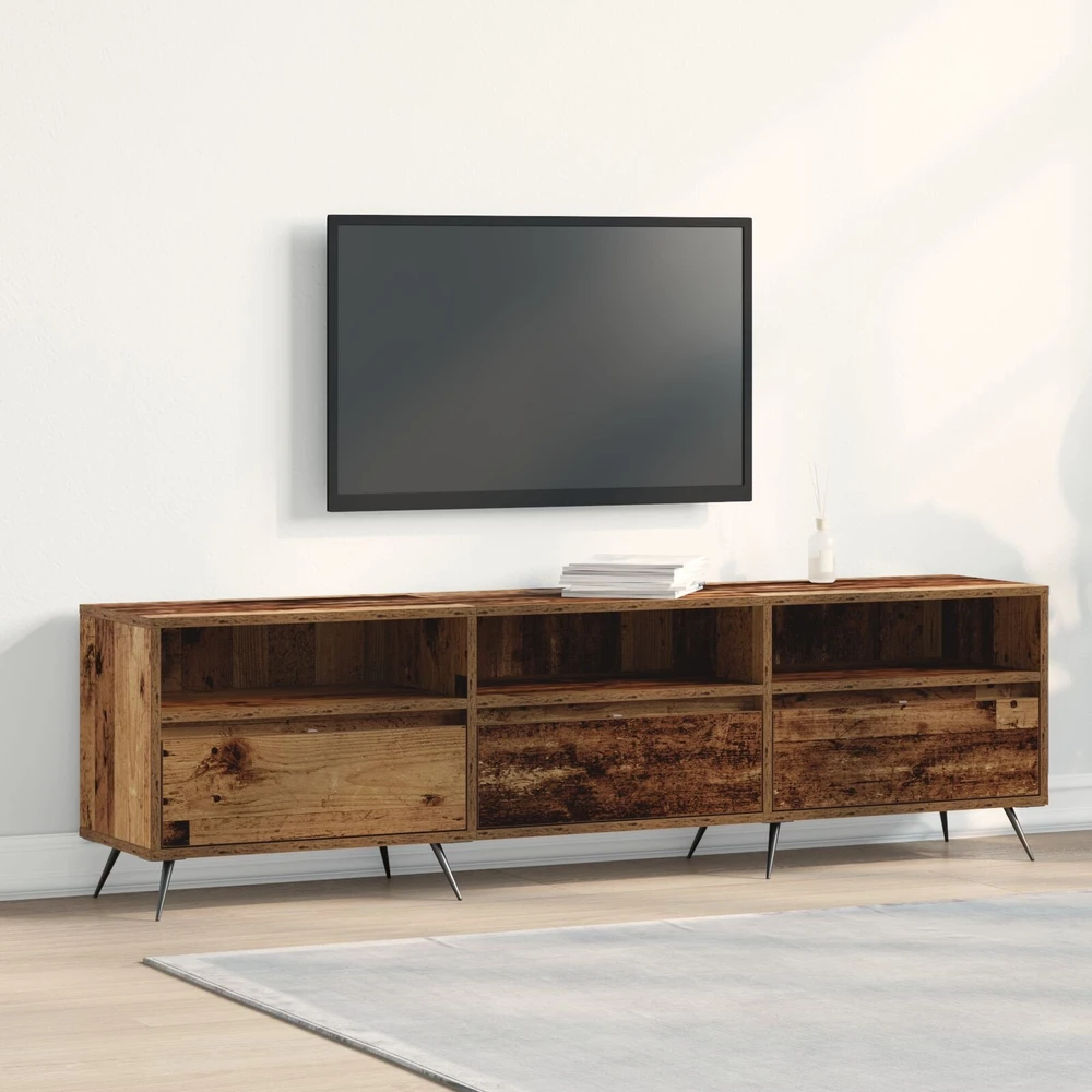 TV staliukas Televizoriaus spintelė 150 x 30 x 44,5 cm Sena mediena