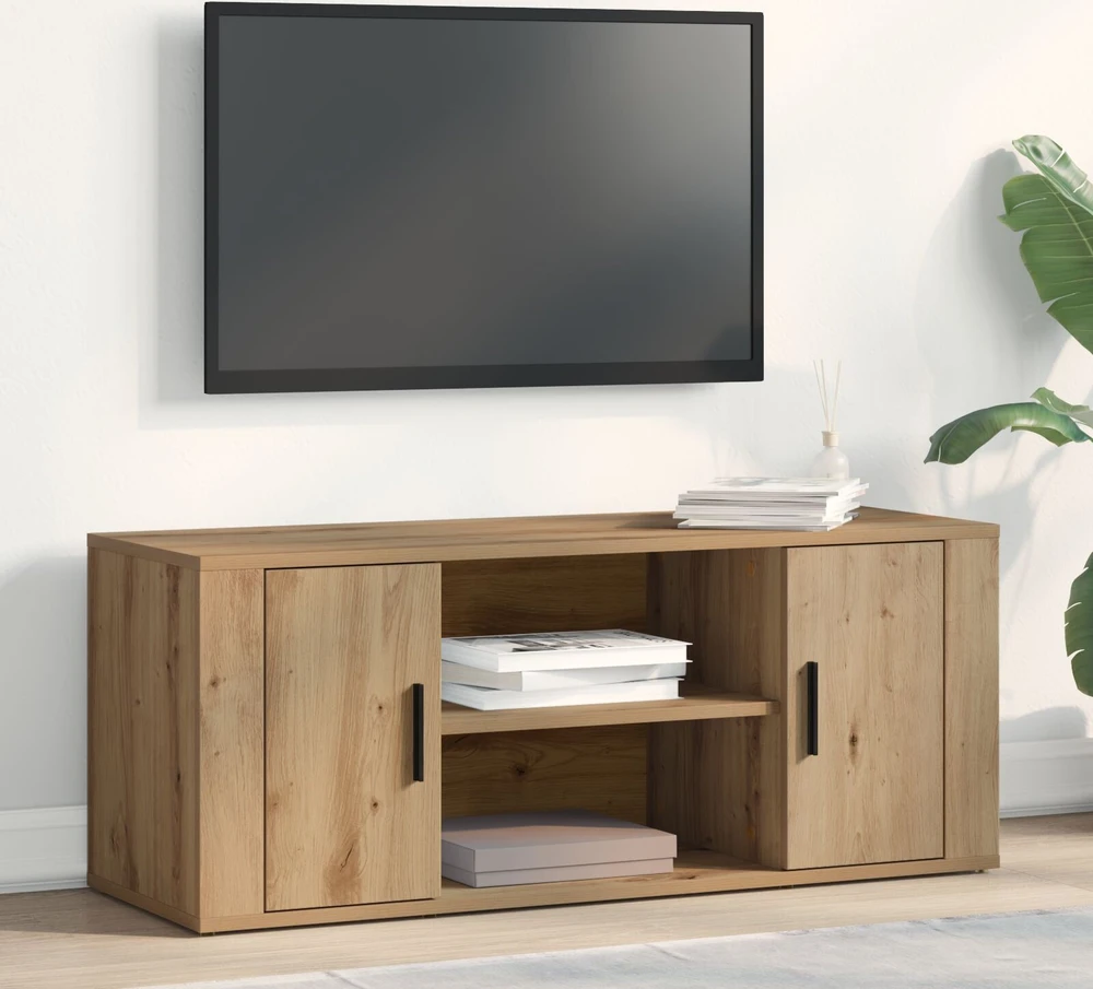 TV staliukas Televizoriaus spintelė 100 x 35 x 40 cm artisano ąžuolo