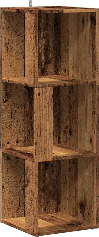Kampinė spintelė Sena mediena 33x33x100 cm Inžinierinė mediena