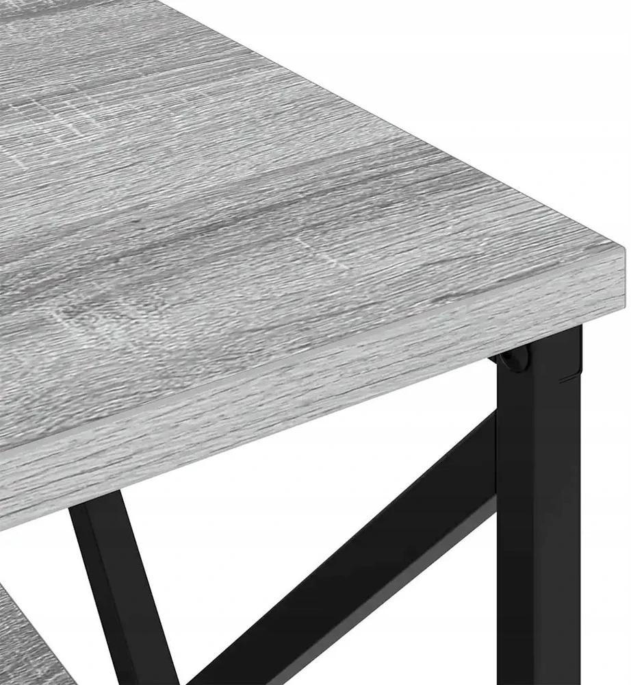 Šalia lovos spintelė 2 pcs Pilkas Sonoma 41,5 x 40,5 x 55 cm