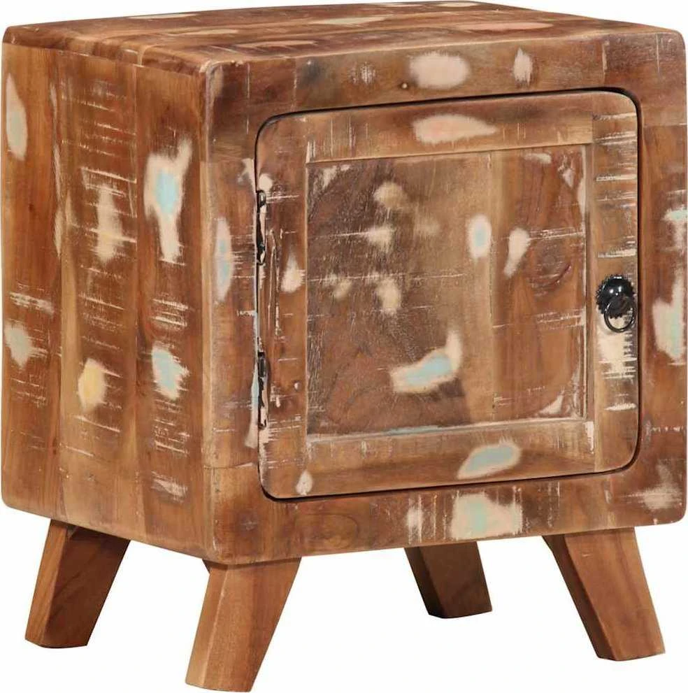 Spintelė prie lovos 40x32x46 cm Regeneruota medžio masyvo