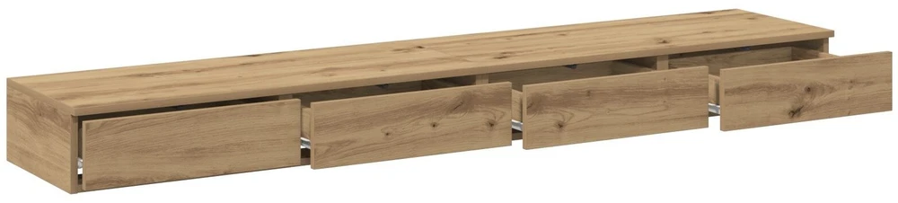 Lovos stalčiai Amatininkų ąžuolas 200 x 36,5 x 16,5 cm