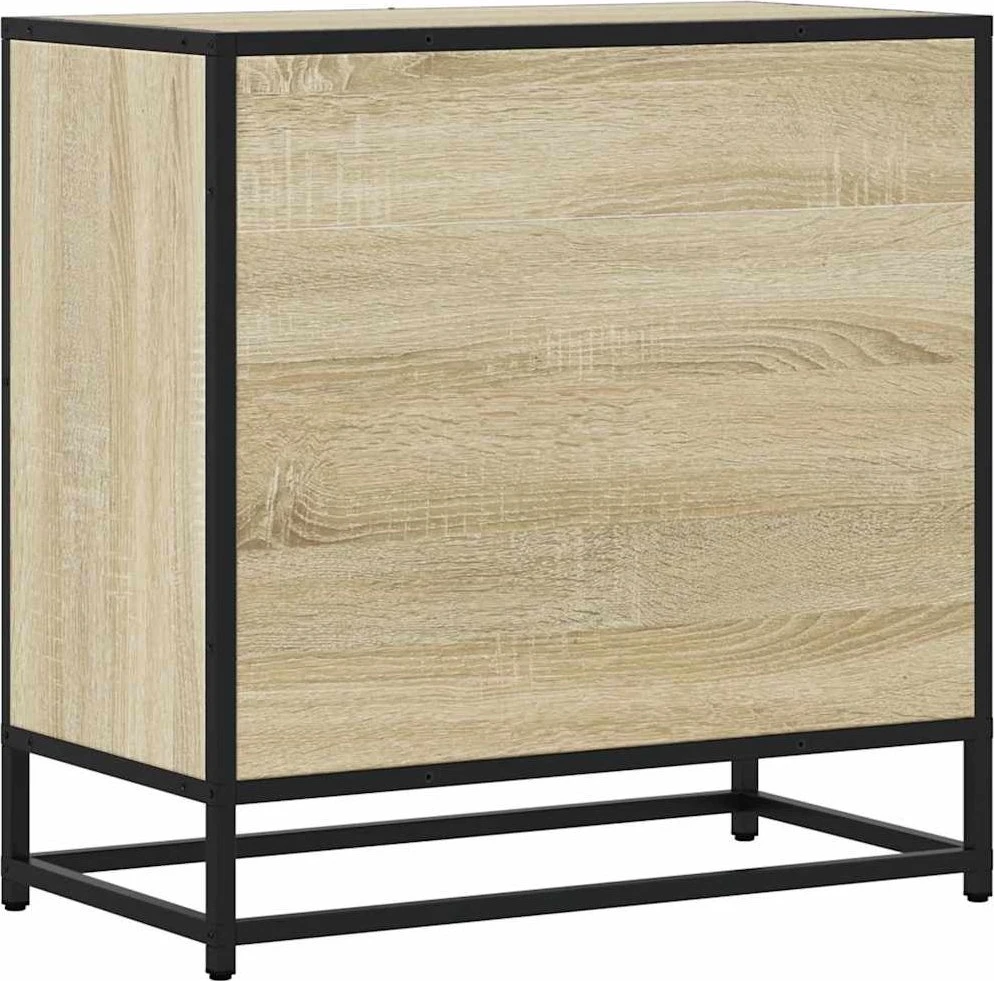 naktinė spintelė Sonoma ąžuolas 60x31x60 cm Mediena ir metalas