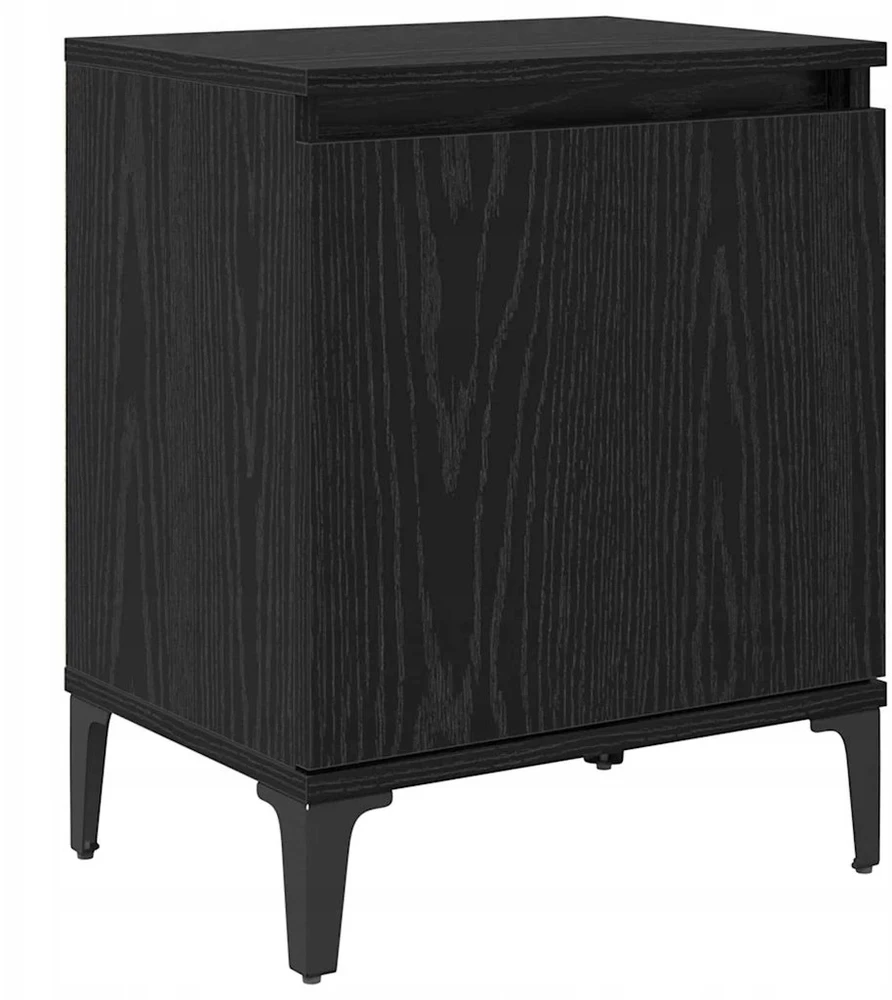 Šalia lovos spintelė Juodas ąžuolas 40 x 30 x 50 cm
