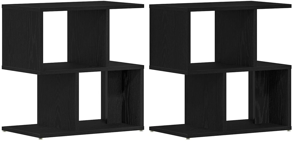 Šalia lovos spintelė 2 pcs Juodas ąžuolas 50 x 30 x 51,5 cm