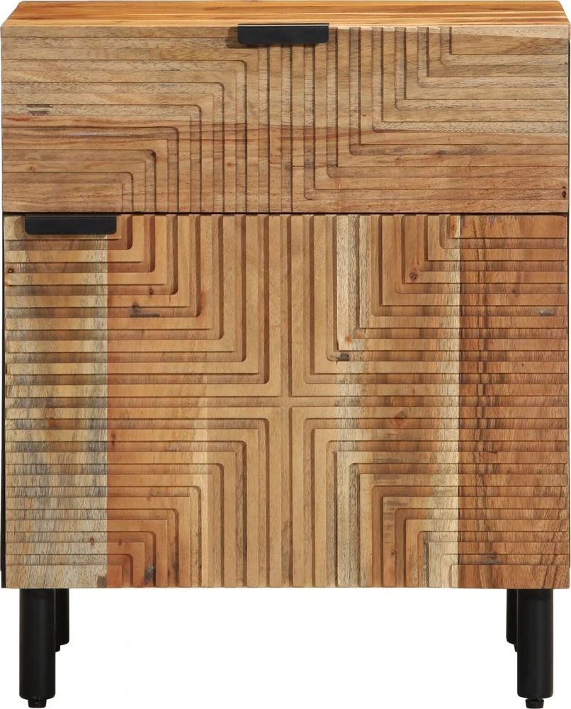 Lovos spintelė Ruda 50 x 33 x 60 cm Kietos akacijos mediena