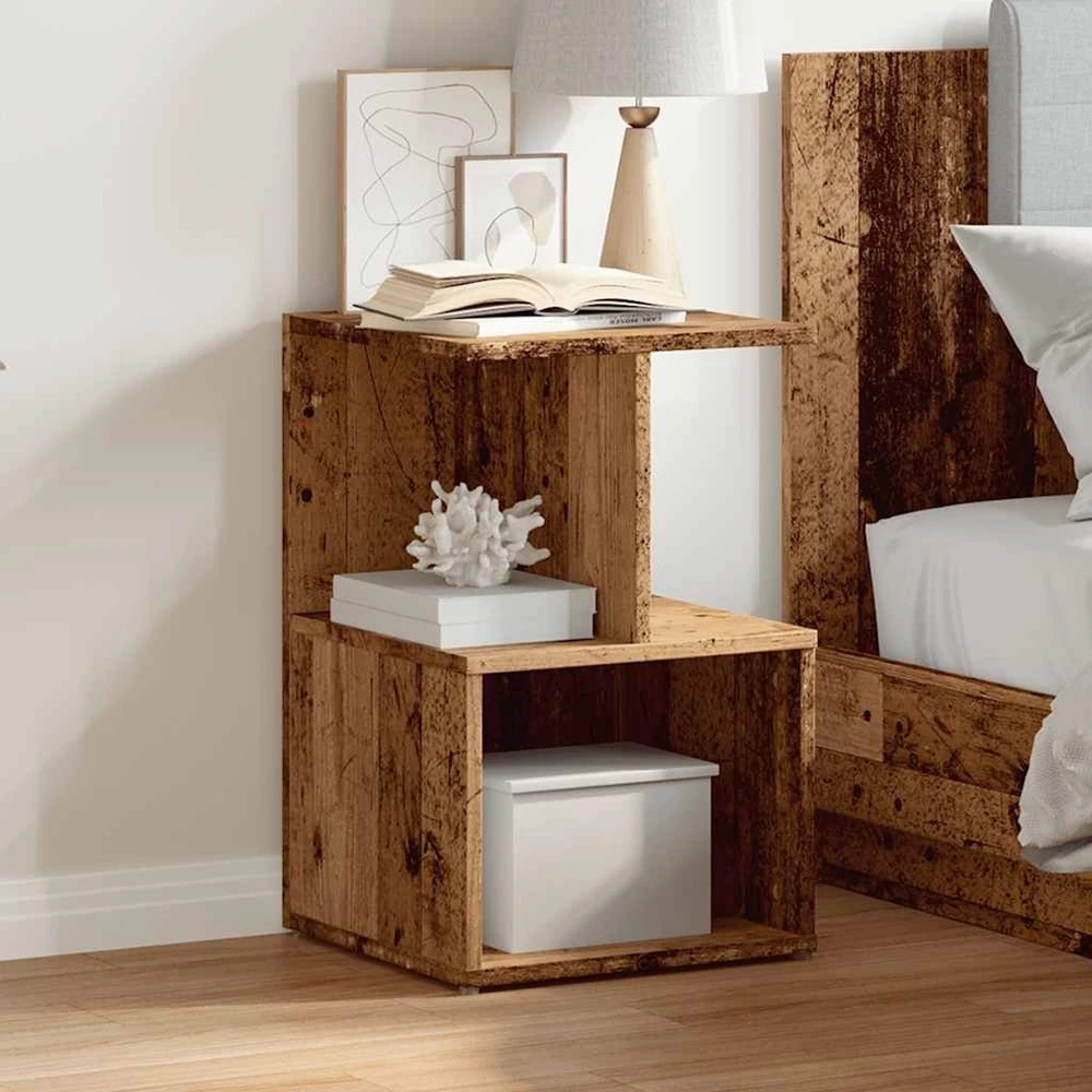 Spinta prie lovos Old Wood 35x35x55 cm Engineered Wood