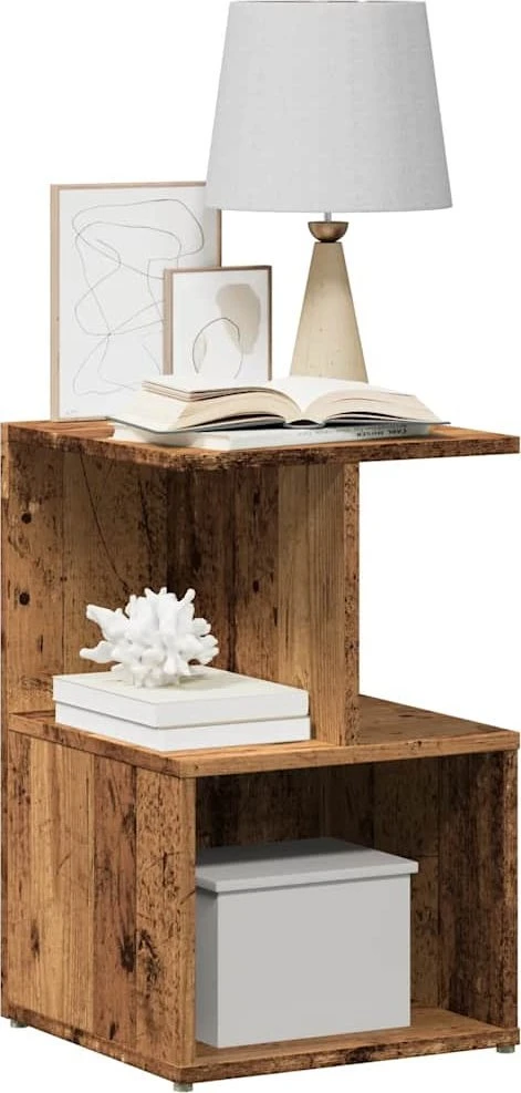 Spinta prie lovos Old Wood 35x35x55 cm Engineered Wood