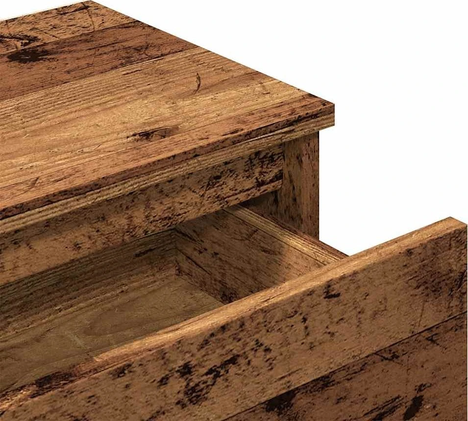 Spintelė prie lovos Old Wood 40x30x39 cm Engineered Wood