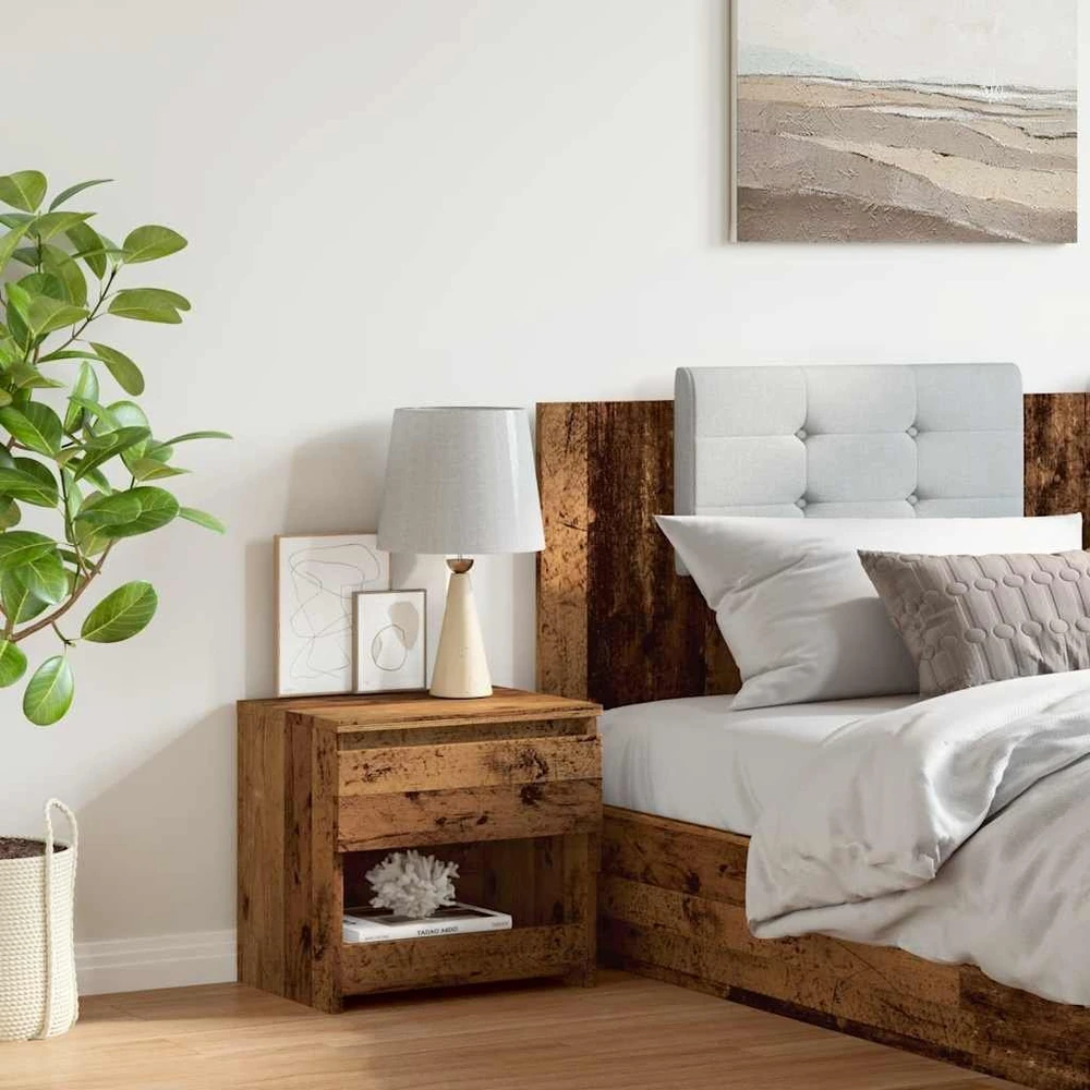 Spintelė prie lovos Old Wood 40x30x39 cm Engineered Wood