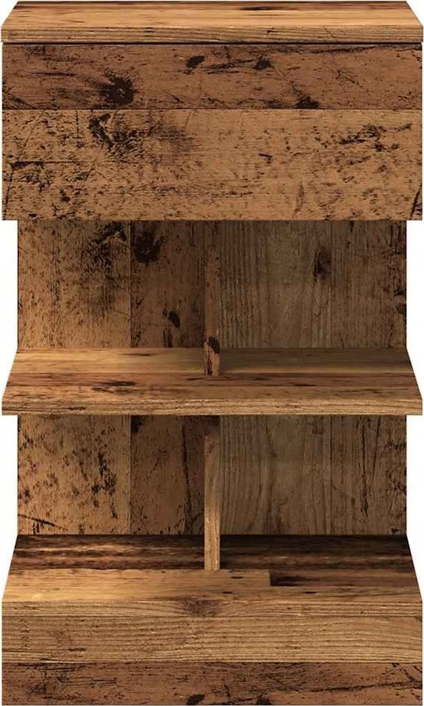 Spintelė prie lovos Old Wood 40x35x65 cm Inžinierinė mediena
