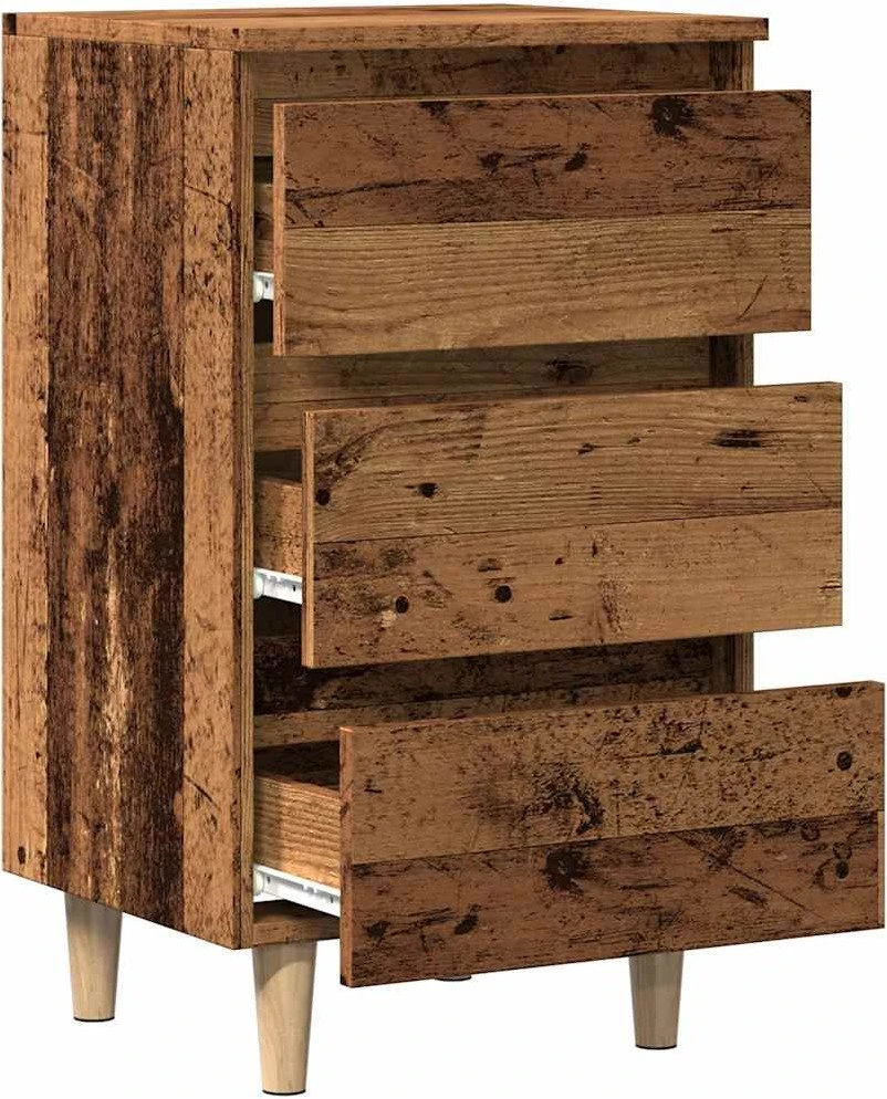 Spintelė prie lovos Old Wood 40x35x69 cm Engineered Wood